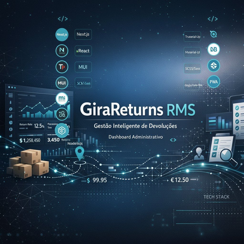 GiraReturns RMS — Painel administrativo (demo)
